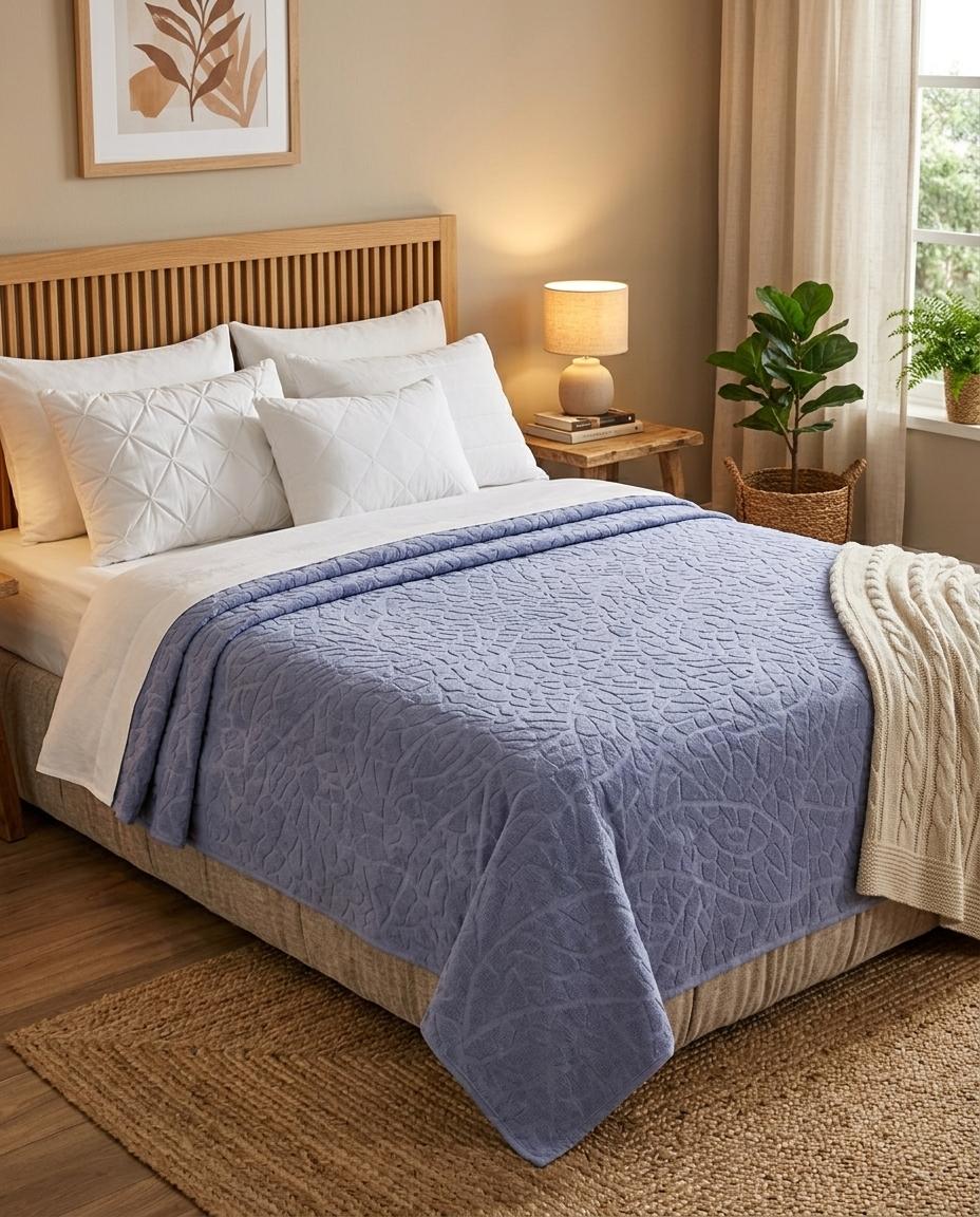 Frotir prekrivač STONE 200x210 - JEANS Frotir prekrivač STONE 200x210 - JEANS